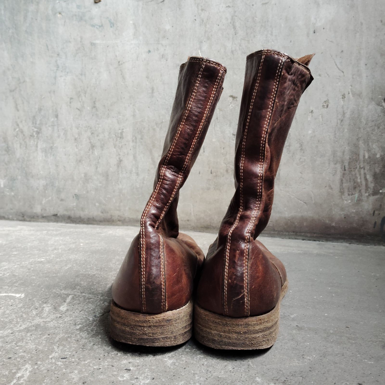 GUIDI 310 HORSE FULL GRAIN FRONT ZIP BOOTS 36 グイディ ホースフル