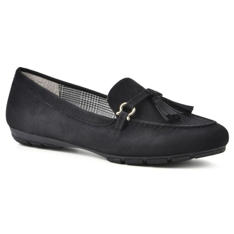 クリフバイホワイトマウンテン レディース シューズ スリッポン・ローファー Cliffs By White Mountain Gush Womens Flats Black Suedette ブラック