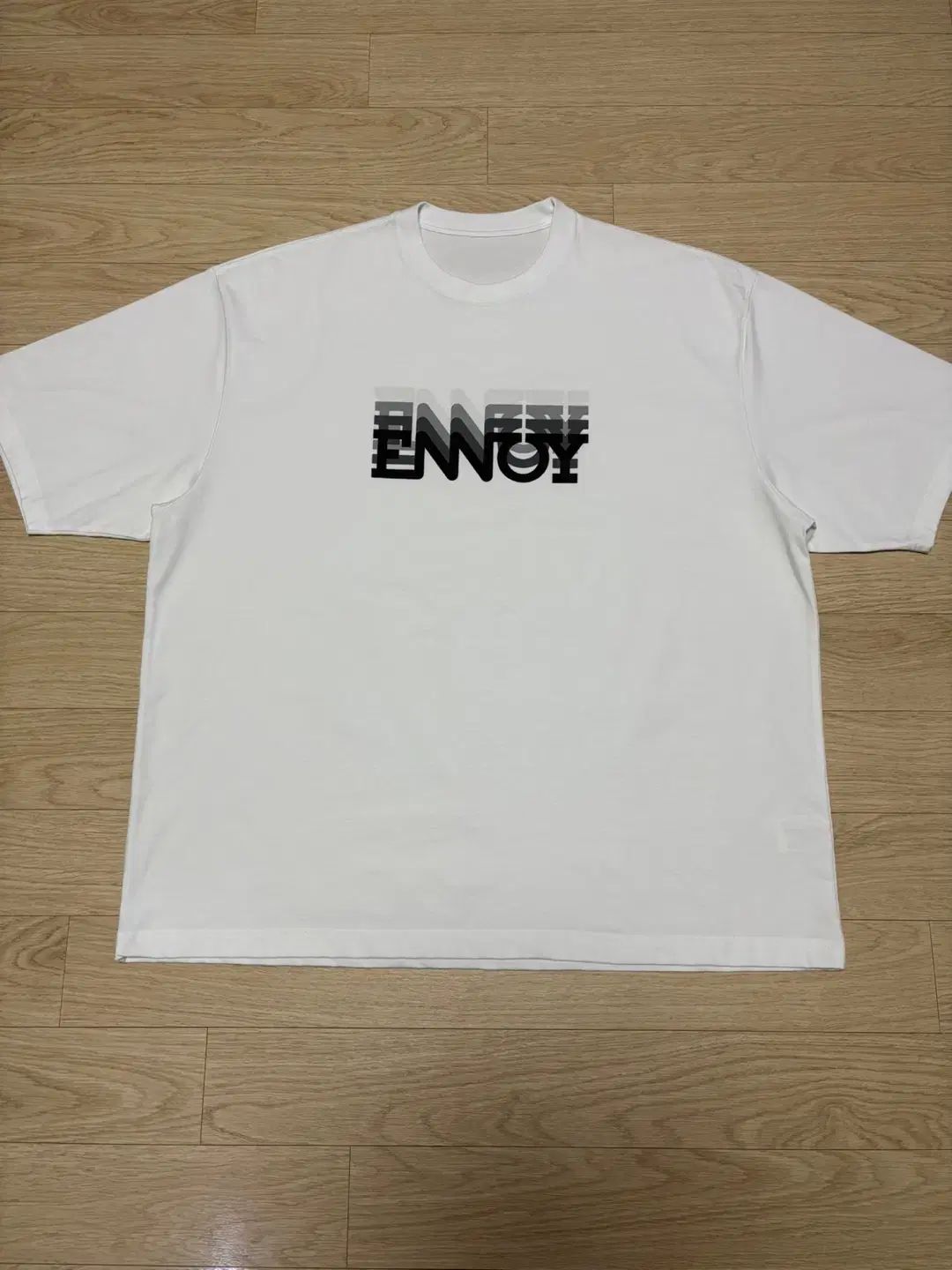 ENNOY エンノイ 23ss エレクトリック ロゴ グラデーション 白 XXL