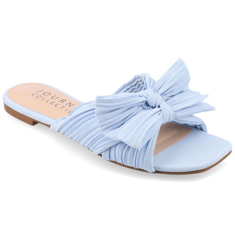 ジュルネ コレクション レディース シューズ サンダル Journee Collection Serlina Womens Tru Comfort Foam Slide Sandalight Blue