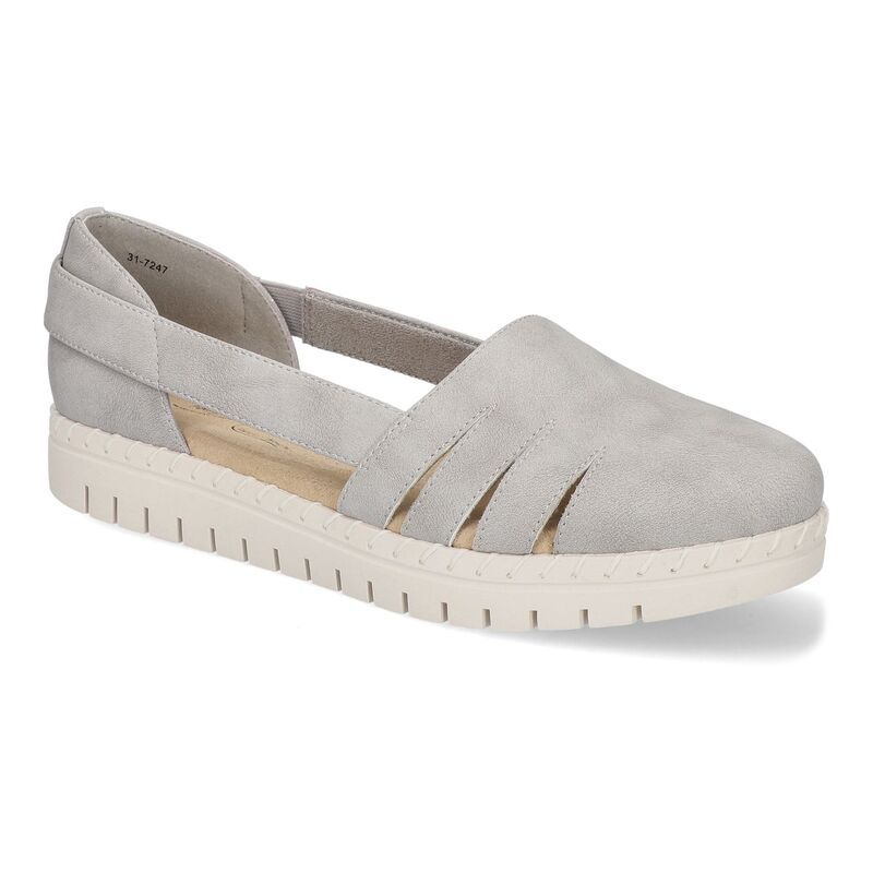 イージーストリート レディース シューズ サンダル Easy Street Bugsy WomenslipOn Shoes Gray グレー