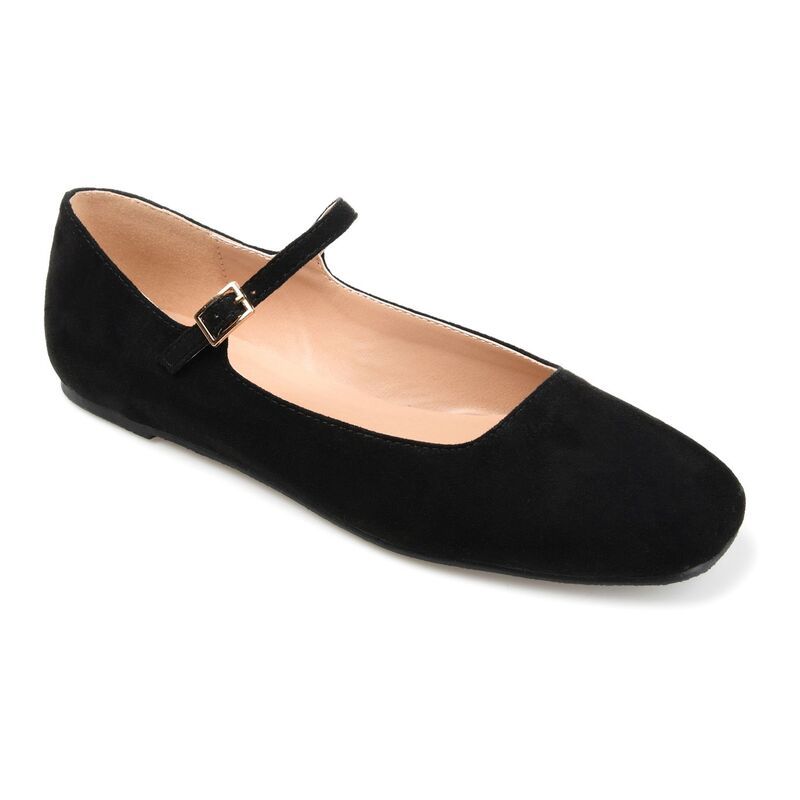 ジュルネ コレクション レディース シューズ サンダル Journee Collection Carrie Womens Mary Jane Flats Black ブラック
