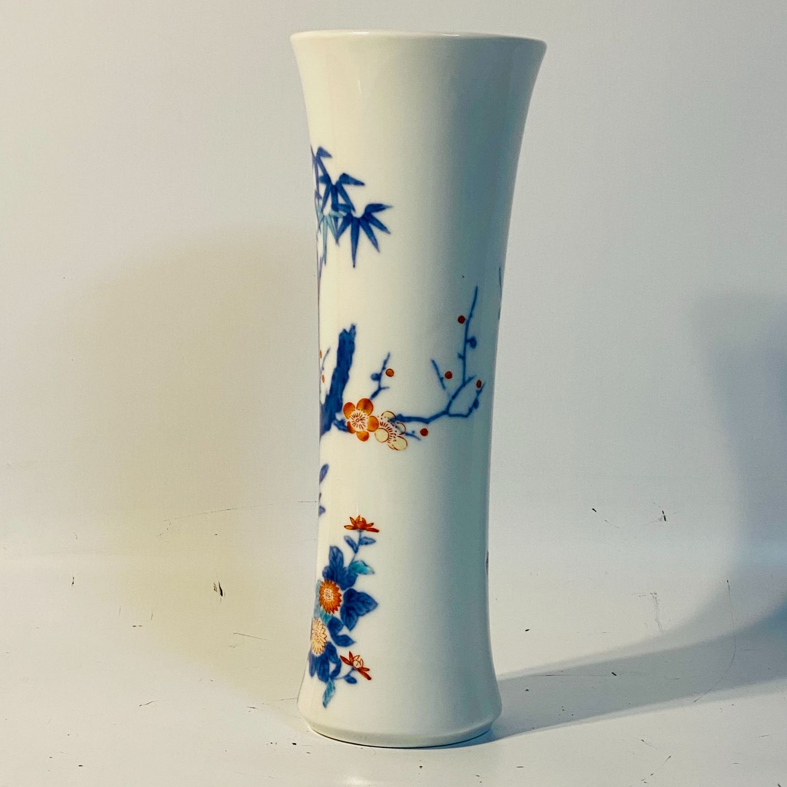 伊万里焼 魯山 花瓶 花器 和柄 花柄 華道 花道 お花 生け花 花立 ③ 