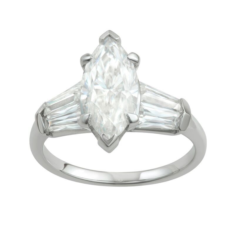 チャールズ アンド コルバード レディース アクセサリー リング Charles Colvard 14k Gold 3 13 CaratW Marquise LabCreated Moissanite