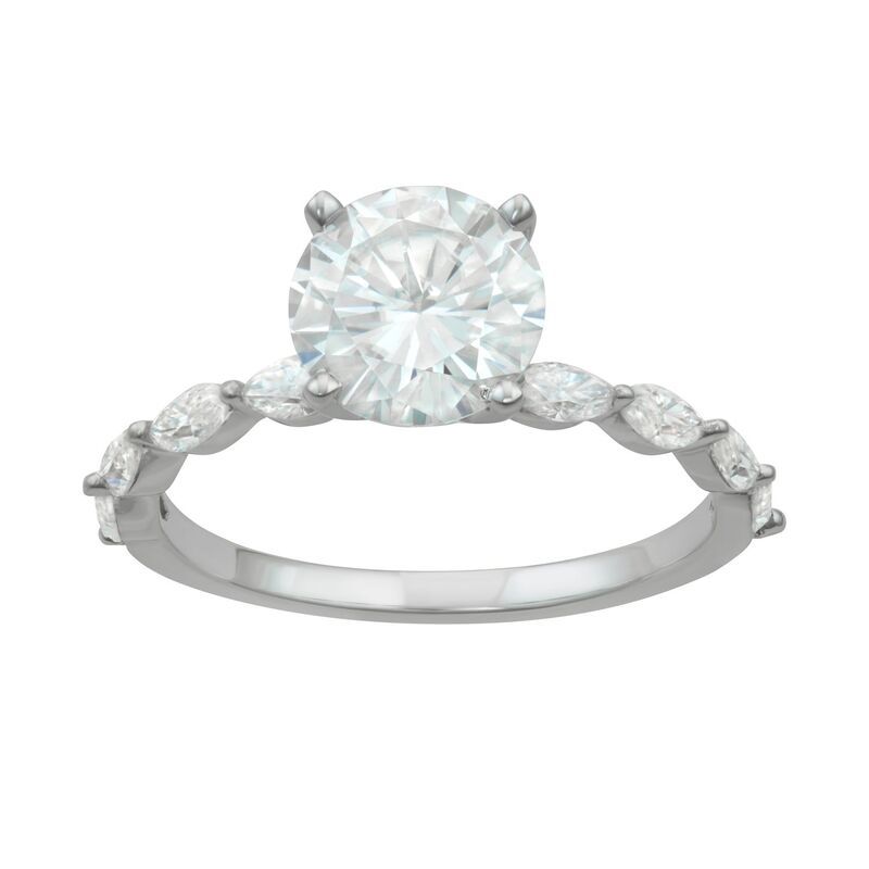 チャールズ アンド コルバード レディース アクセサリー リング Charles Colvard 14k White Gold 2 38 CaratW LabCreated Moissanitenga