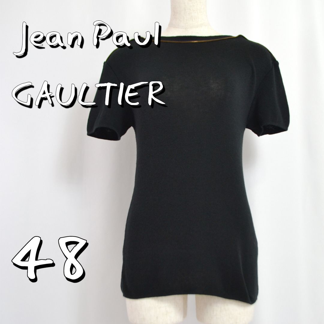 Jean Paul Gaultier クルーネック 半袖ニット サイズ48 美品】Jean Paul Gaultier HOMMEジャンポールゴルチエオム 90s 日本製