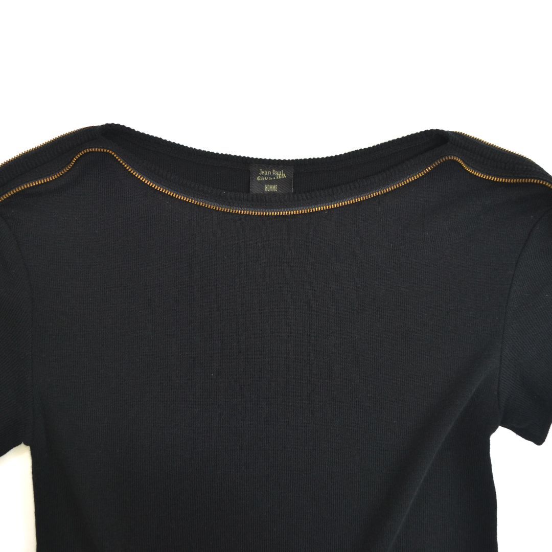 Jean Paul Gaultier クルーネック 半袖ニット サイズ48 美品】Jean Paul Gaultier HOMMEジャンポールゴルチエオム 90s 日本製