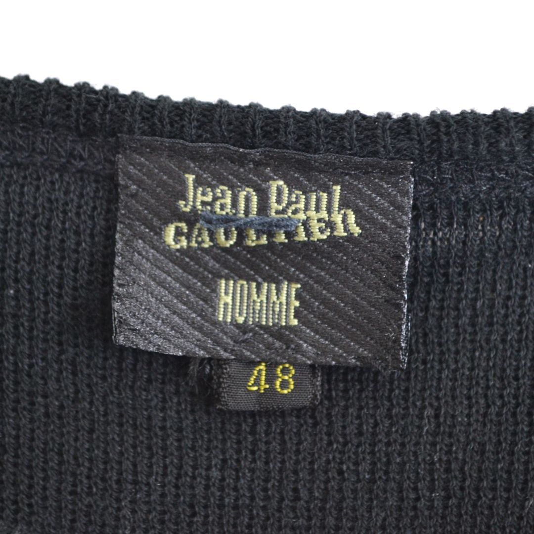 Jean Paul Gaultier クルーネック 半袖ニット サイズ48 美品】Jean Paul Gaultier HOMMEジャンポールゴルチエオム 90s 日本製