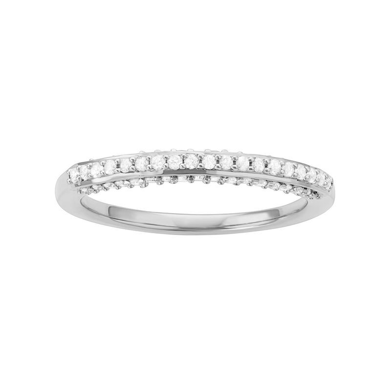 アンブランデッド レディース アクセサリー リング Unbranded Sterling Silver 13 CaratW Diamond Wedding Ring White ホワイト