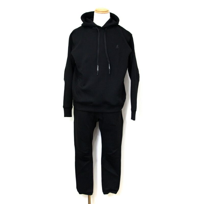 【楠本質店/元住吉】未使用品　セットアップ　グラミチ × B:MING by BEAMS 別注 ファンクショナル プルオーバー　パーカー　パンツ ジョガーパンツ　ブラック 　サイズ：S　【中古】