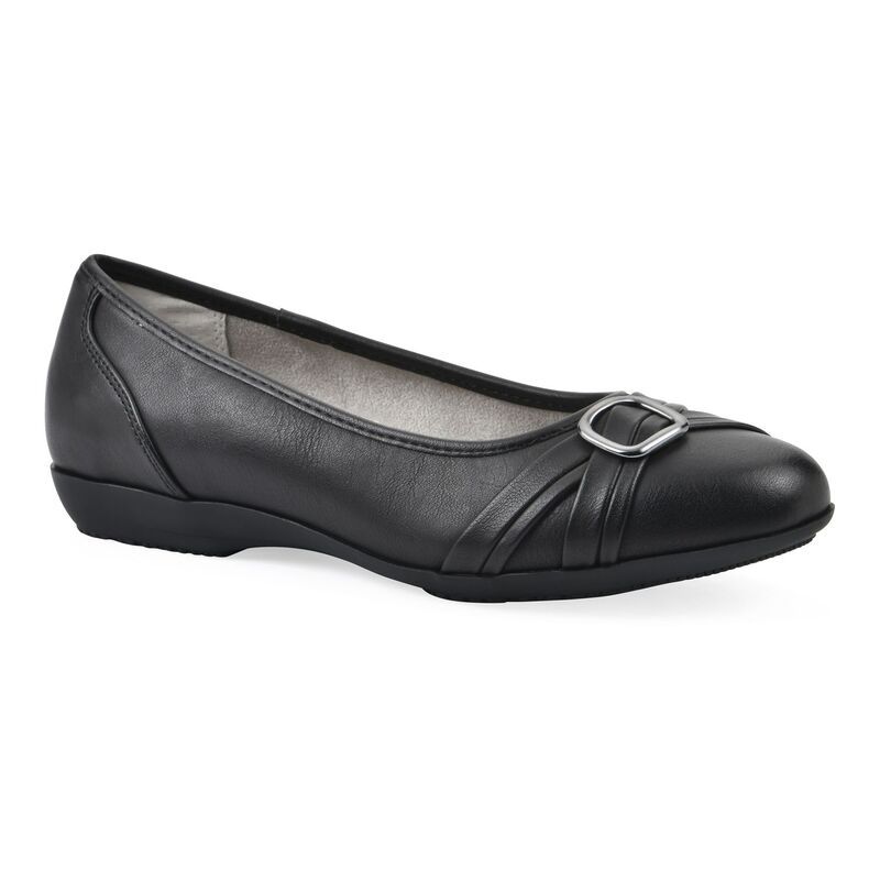 クリフバイホワイトマウンテン レディース シューズ サンダル Cliffs by White Mountain Calming Womens Ballet Flats Black Burn Smoot