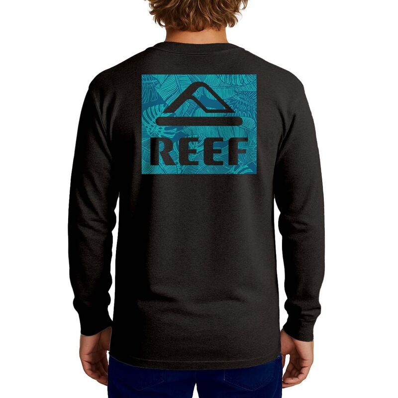 リーフ メンズ トップス Tシャツ グラフィック Mens REEF Hiding Long Sleeve Graphic Tee Black ブラック