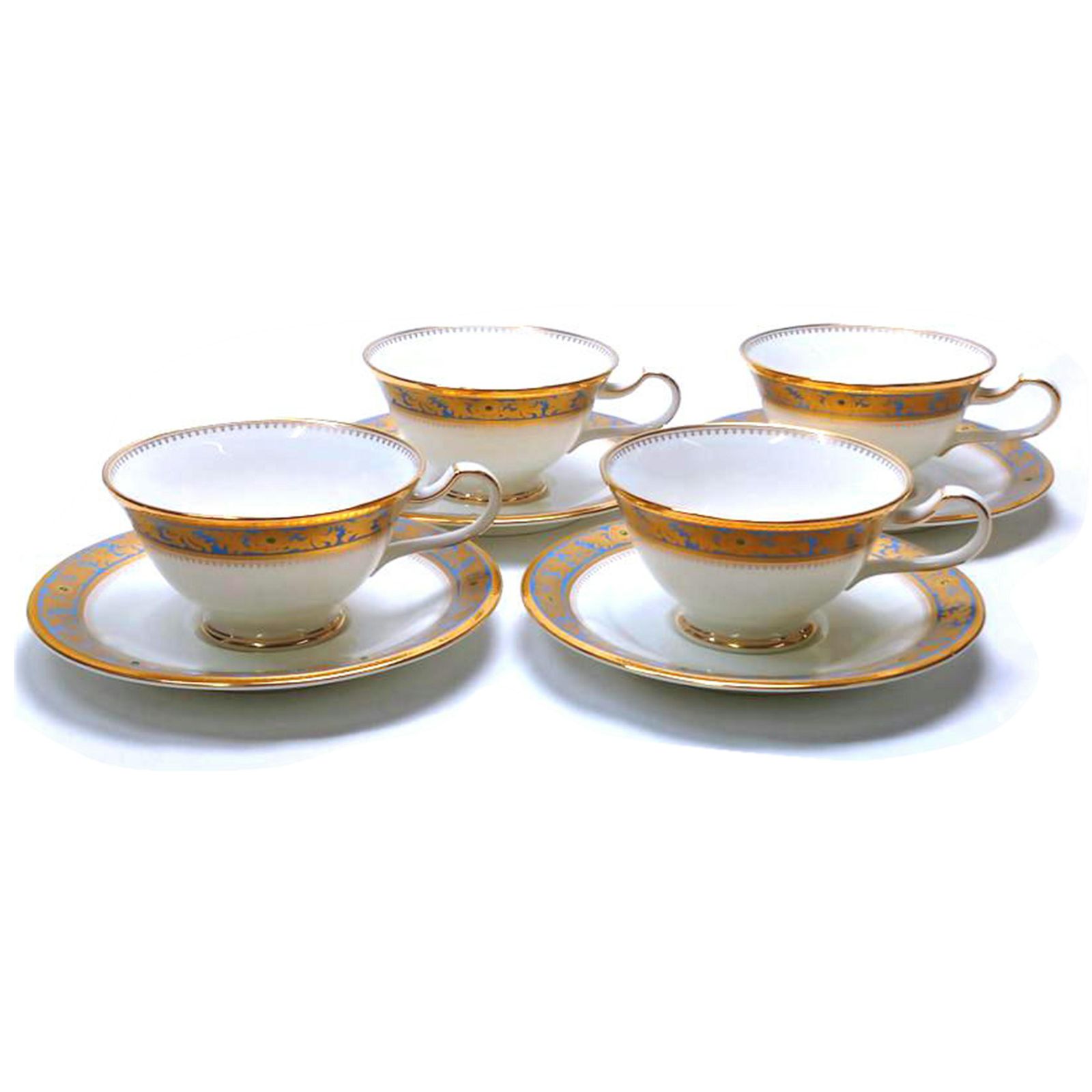 Noritake グランブロシェ カップ＆ソーサー 4客セット ABランク 52