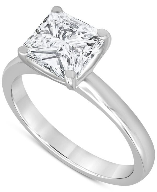 バッジェリーミシュカ レディース アクセサリー リング Badgley Mischka Certified Lab Grown Diamond PrincessCut Solitairengageme