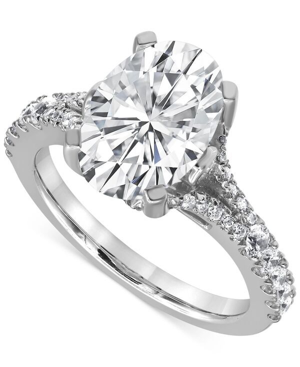 バッジェリーミシュカ レディース アクセサリー リング Badgley Mischka Certified Lab Grown Diamond Oval Split Shank Engagement