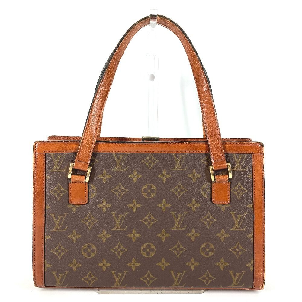 ルイヴィトン　ハンドバッグ　モノグラム　サック　バヴォレ　レザー　ブラウン LOUIS VUITTON ルイヴィトン ハンドバッグ サック バヴォレ