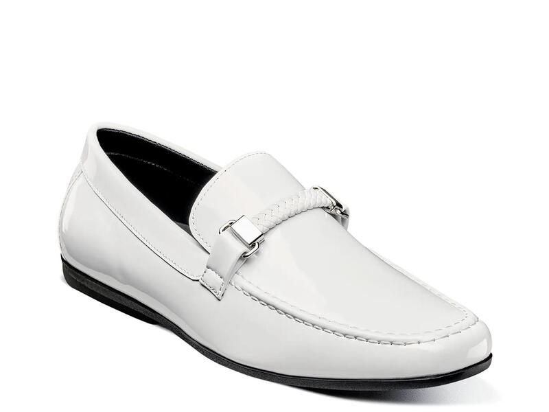 ステイシーアダムス メンズ シューズ スリッポン・ローファー Stacy Adamsheridan Loafer White Patent ホワイト