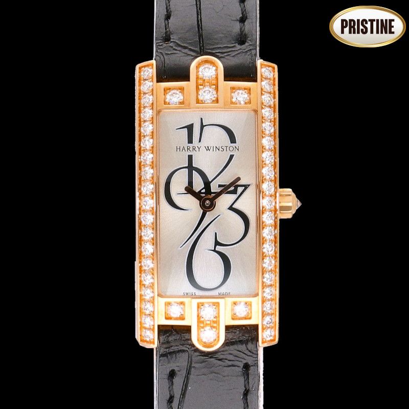 HARRY WINSTON アヴェニューCミニ・ダイヤベゼル/RG/クオーツ AVCQHM16RR005 SAランク 24