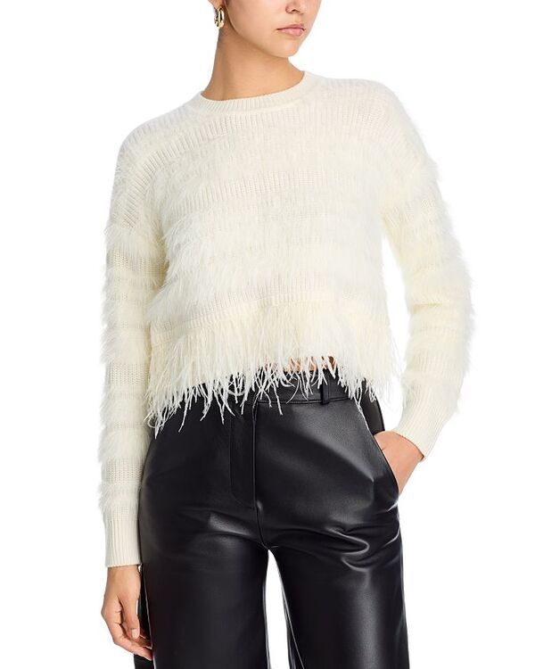 サンク セプト レディース アウター ニット・セーター Cinq Sept Vivi Pullover Sweater Ivory アイボリー