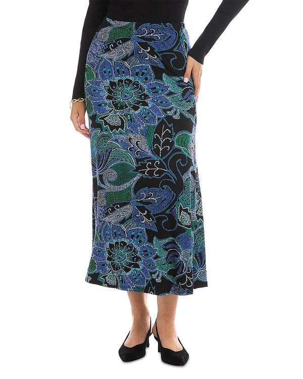 カレンケーン レディース ボトムスカート サイドスリット ミディ Karen Kane Side Slit Midi Skirt Print