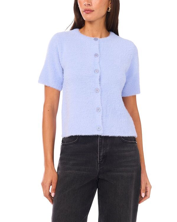 ワンステイト レディース アウター カーディガン 1STATEyelash Texture Short Sleeve Cardigan Serenity