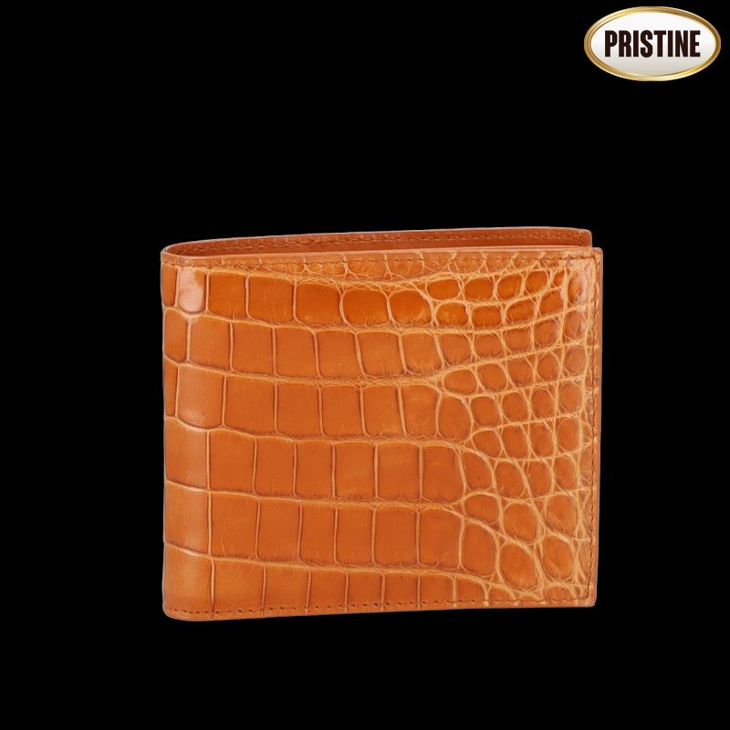 BOTTEGA VENETA ☆二つ折り札入れ/クロコダイル 113993 SAランク 75