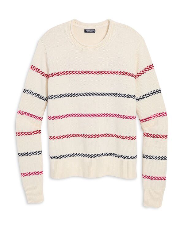 ヴァインヤードヴァインズ レディース アウター ニット・セーター コットン Vineyard Vines Katie Cotton Multi Stripe Sweater Marshmallow マ
