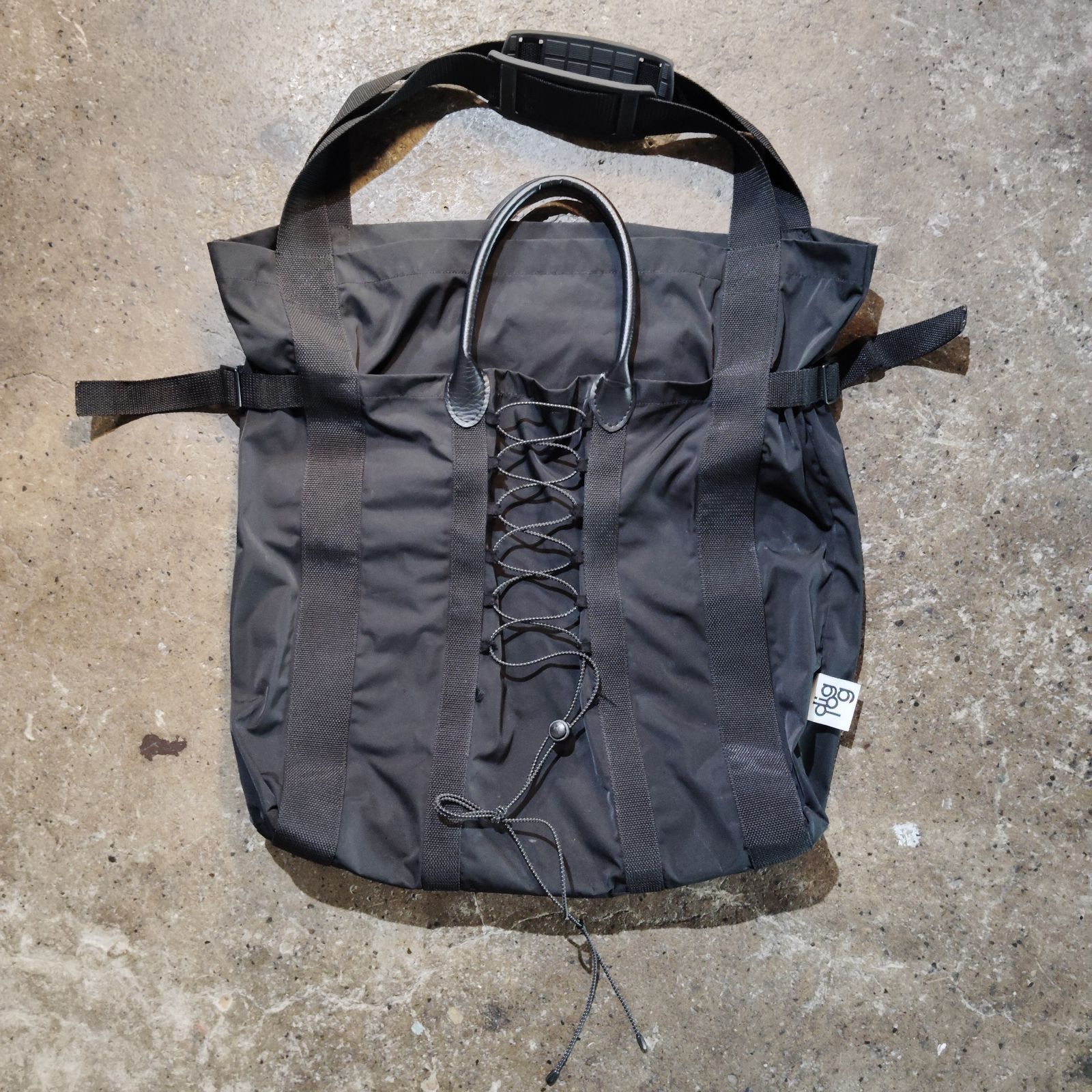 KISHIDAMIKI dig log 2way bag キシダミキ oversized オーバーサイズ バッグ ショルダーバッグ トートバッグ