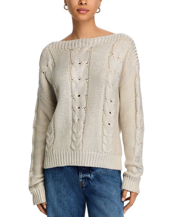 スティーブ マデン レディース アウター ニット・セーター STEVE MADDEN Debbi Cable Knit Sweater Antique