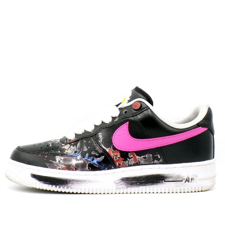 ナイキ NIKE × ピースマイナスワン PEACEMINUSONE 【 AIR FORCE 1 LOW PARANOISE AQ3692 004 】 エア フォース 1 ロー パラノイズ 3.0 ブラック アンド マルチカラー スニーカー f31427