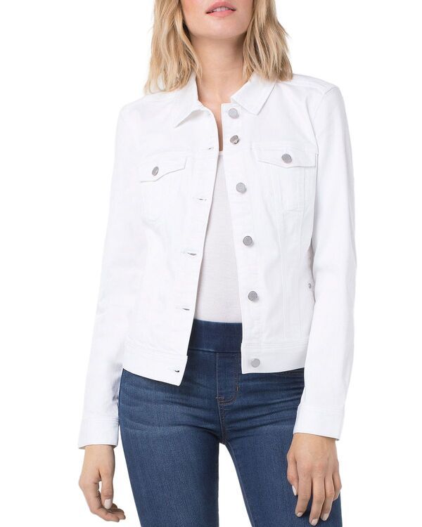リヴァプール ロサンゼルス レディース アウター ジャケット・ブルゾン デニム Liverpoolos Angeles Liverpool Denim Jacket Bright White ホワイト