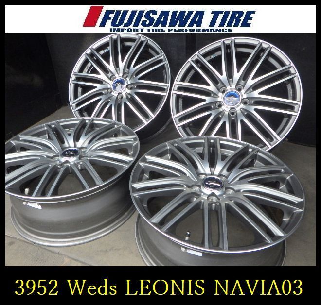 【3952】B送料無料▲Weds LEONIS NAVIA03▲17x7.0J 5穴 100 +47▲4本 26103609