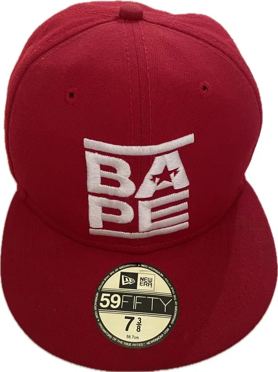 7 3/8 00s A BATHING APE X NEW ERA ヴィンテージ 59fifty レッド