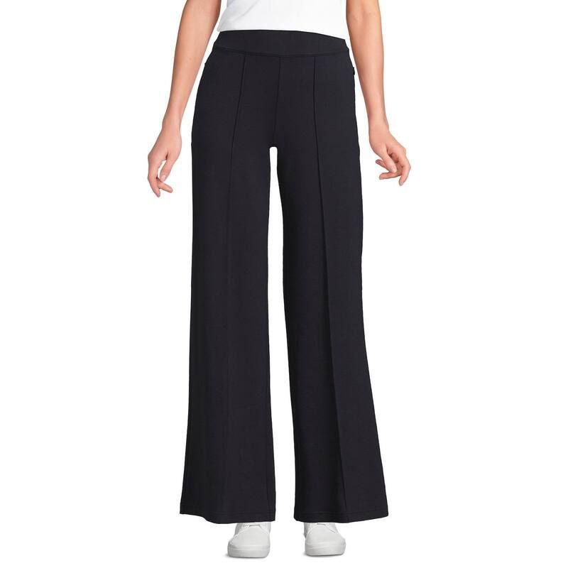 ランズエンド レディース ボトムス カジュアルパンツ プチ Petite Lands End Starfishigh Rise Palazzo Pants Black ブラック