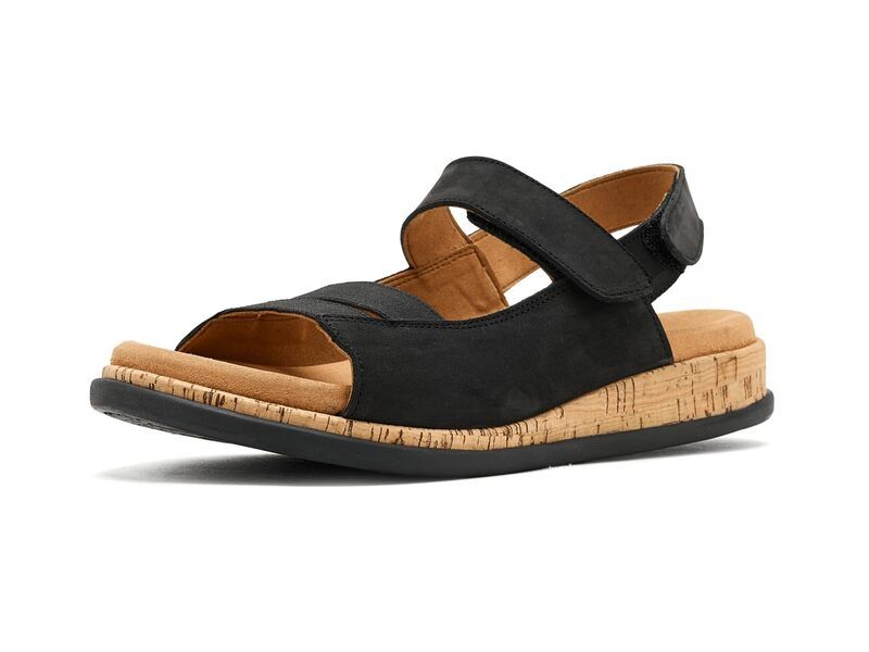 トロッターズ レディース シューズ サンダル ミニ Trotters Gemini Sandals Black Nubuck ブラック