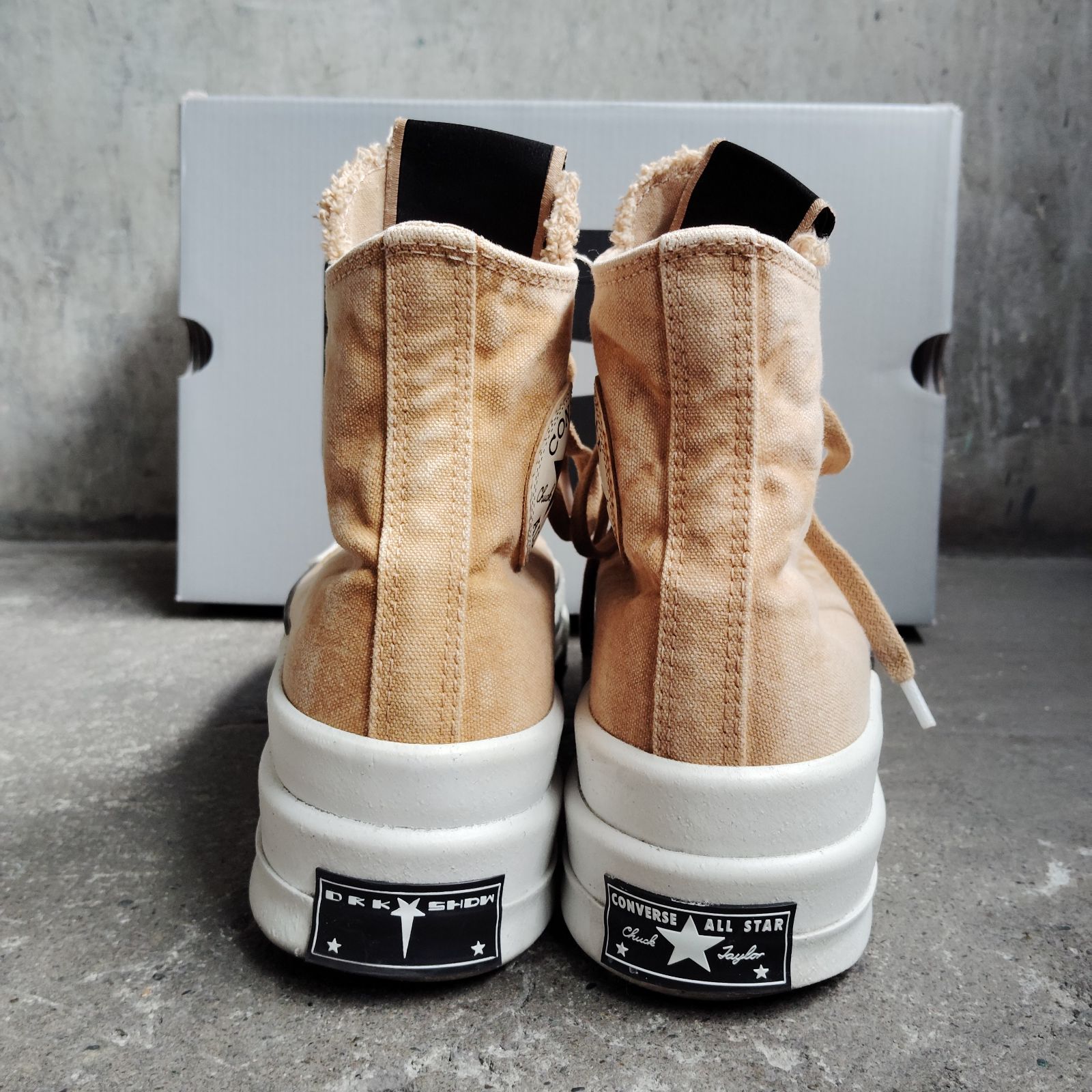 CONVERSE × Rick Owens DRKSHDW DBL DRKSTAR BLONDE 25.5cm コンバース リックオウエンスダークシャドウ A06756C