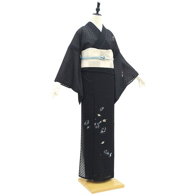 新古品】 夏物 訪問着 単衣 着物 未使用 夏 フォーマル 正絹 紋紗 金彩