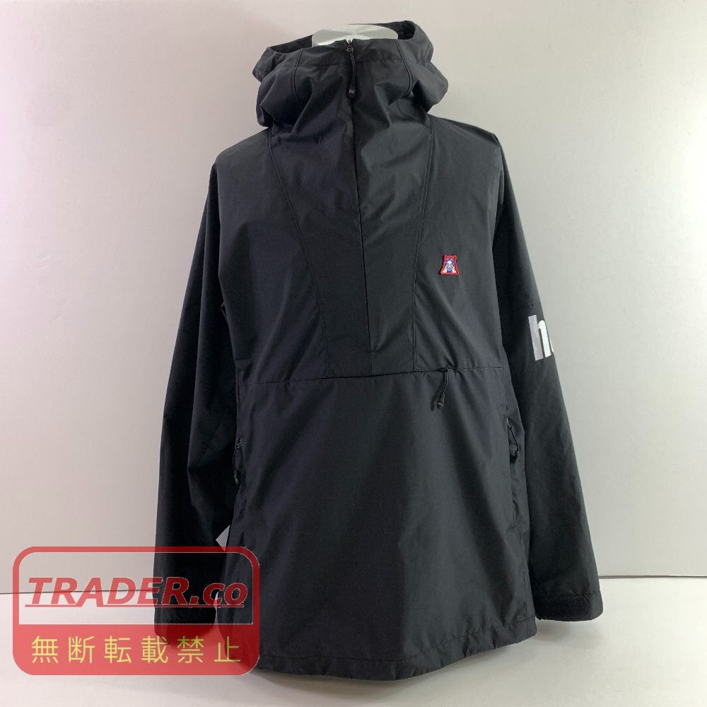 04w7185▽※【中古】HYSTERIC GLAMOUR ヒステリックグラマー 02243AB07 UP DOWN LOGO アノラックパーカー L ブラック【八王子店】