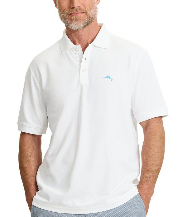 トッミーバハマ メンズ トップス シャツ トール Tommy Bahama Big Tall Emfielder Icon Short Sleeve Polo Shirt Bright White ホ