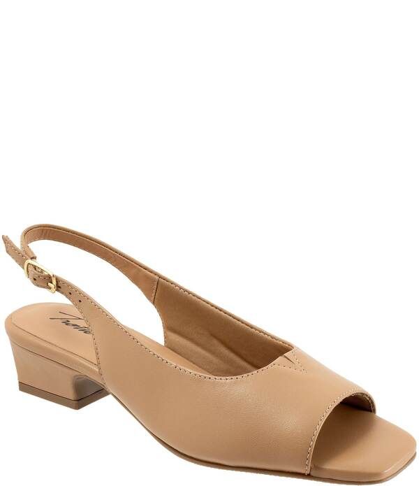 トロッターズ レディース シューズ サンダル レザー Trotters Dawn Leather Slingback Sandals Beige ベージュ