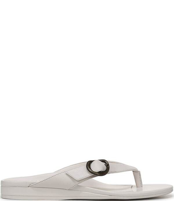 バイオニック レディース シューズ サンダル ミニ レザー Vionic Grove Leather Mini Wedge Thong Sandalsea Salt