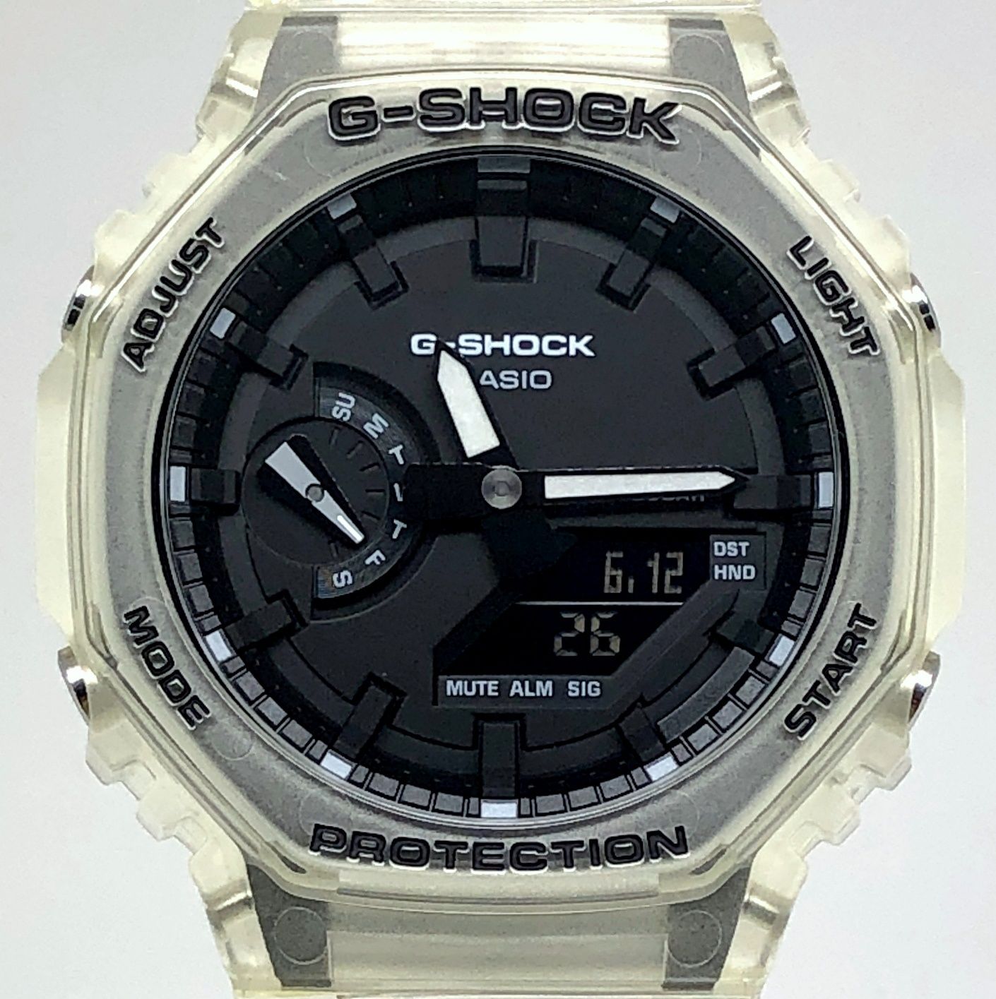 G-SHOCK ジーショック GA-2100SKE-7A Skeleton Series スケルトン オクタゴンケース カシオーク LEDライト 2021年2月発売