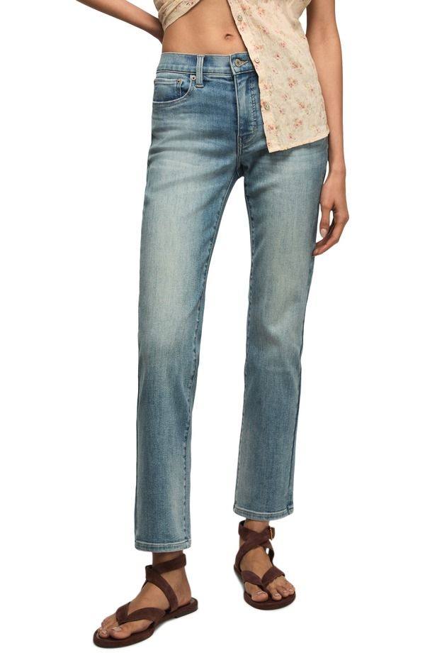 ラッキーブランド レディース ボトムス デニムパンツ ストレート ハイウエスト ジーンズ Lucky Brand Zoe High Waistraight Leg Jeans Here We Go I