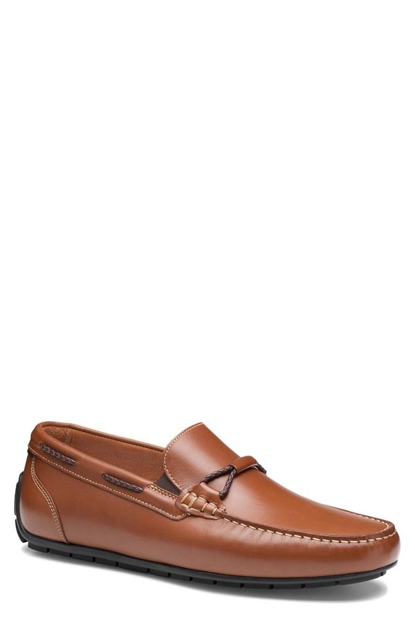 ジョンストンアンドマーフィー メンズ シューズ スリッポン・ローファー Johnston Murphy Beck Driving Loafer Tan Full Grain タン