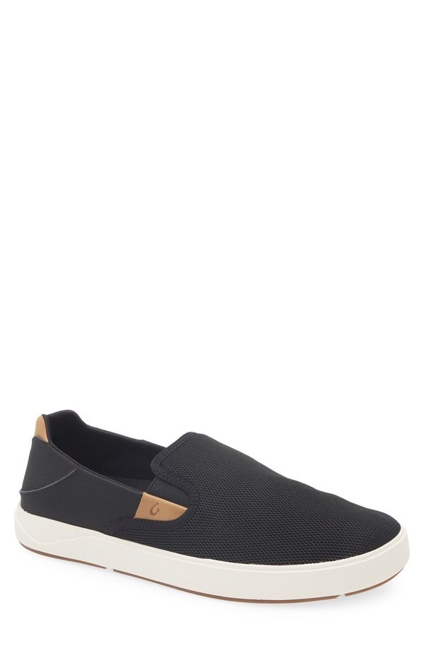 オルカイ メンズ シューズ スニーカー OluKai Laeahi Nui Convertible SlipOn Sneaker Black Tan ブラック