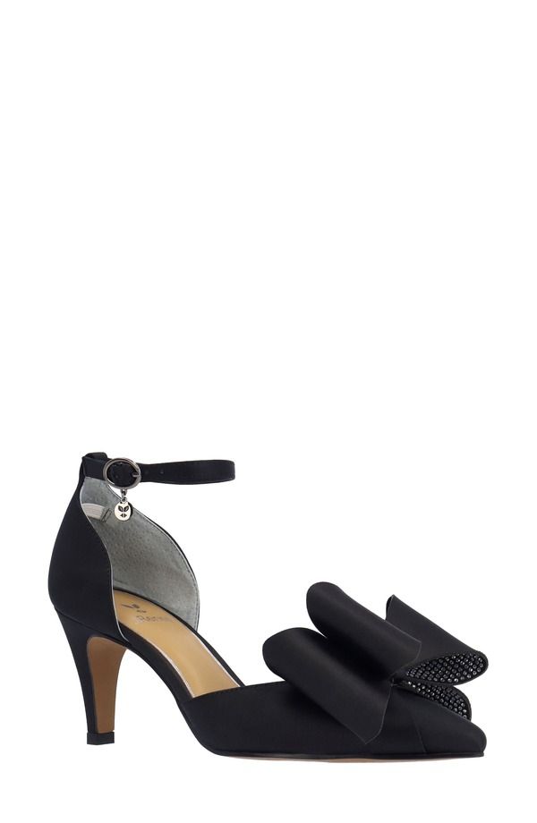 ジェイレニー レディース シューズ ヒール アンクル J Rene Pammie Pointed Toe Ankle Strapump Black ブラック