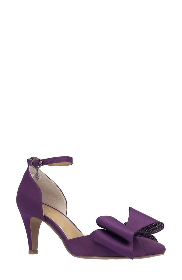 ジェイレニー レディース シューズ ヒール アンクル J Rene Pammie Pointed Toe Ankle Strapumpurple パープル