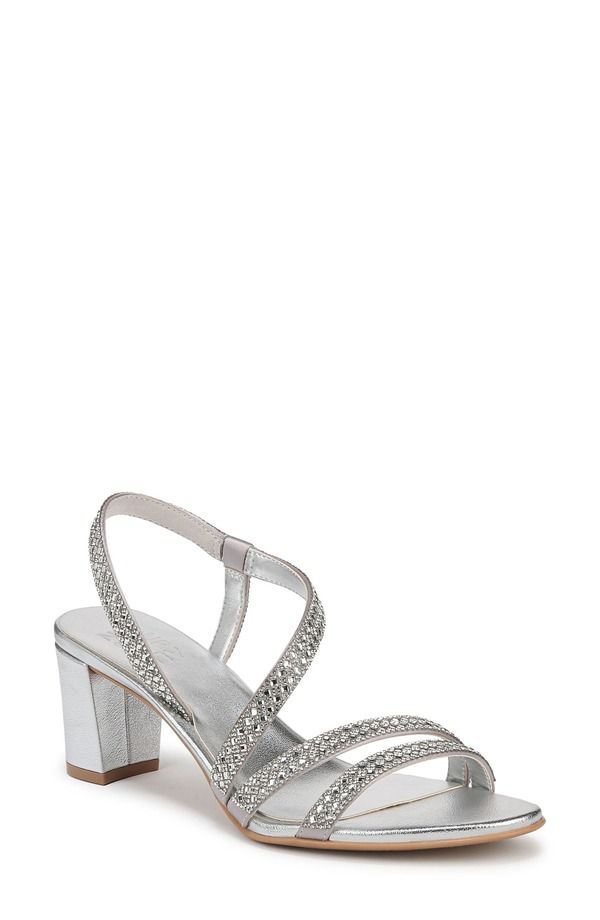 ナチュライザー レディース シューズ ヒール サンダル Naturalizer Vanessa Slingback Sandal Silver シルバー