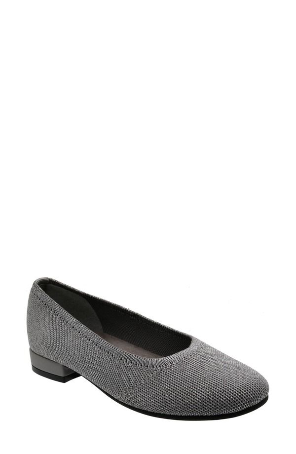 ダイビッドテイト レディース シューズ パンプス David Tate Runway Ballet Flat Gray Metallic グレー