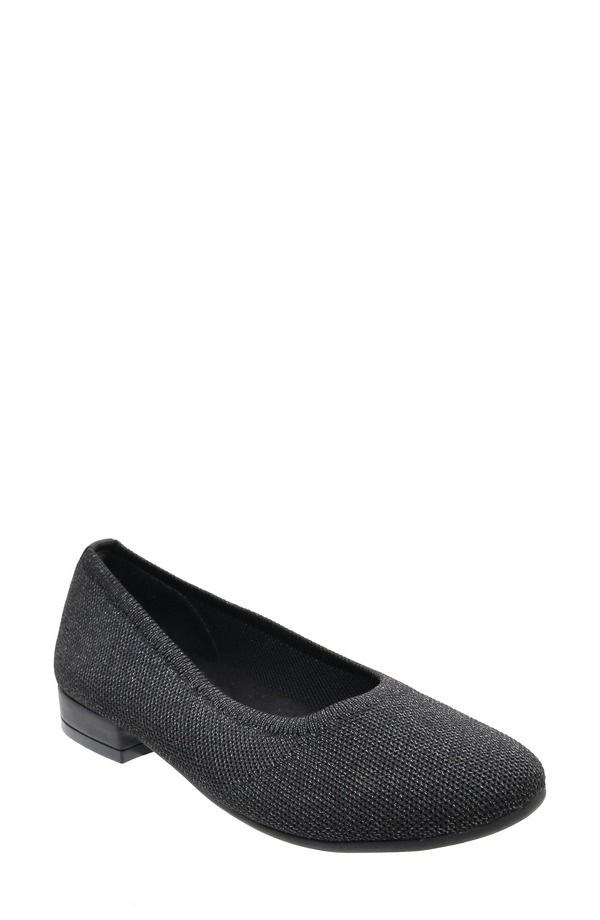 ダイビッドテイト レディース シューズ パンプス David Tate Runway Ballet Flat Black Metallic ブラック